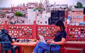Hotel India Inn Walking Distance From Taj Mahal-- Rooftop Taj Mahal View